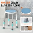 thumbnail image 4 of VEVOR Shower Chair, 360 Degree Swivel Shower Seat, Adjustable Height Shower Stool, Non-Slip Bench Bathtub Seat Stool, 300 lbs Capacity, 4 of 9