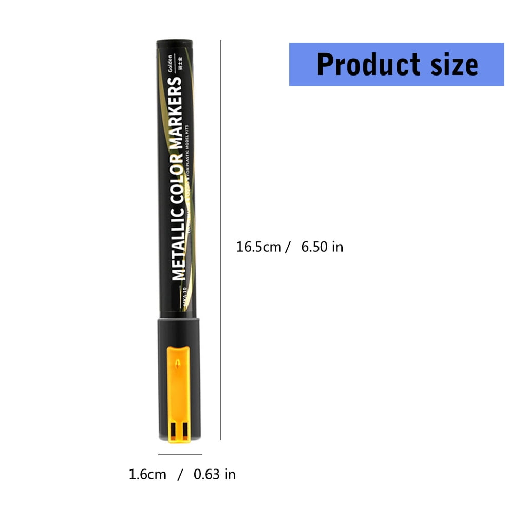 Pack of 12 Metallic Marker Brush Pen for Card Making, Metallic Marker Pen Set
