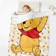 thumbnail image 2 of Winnie the Pooh flange Covering blanket | Christmas blanket, flange, plush, warm, Winnie the bear comfortable super fine fiber fake day blanket/XL-150*200cm, 2 of 6