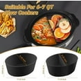 thumbnail image 3 of Silicone Slow Cooker Liners fit Crock-Pot 7-8 Quart Oval Slow Cookergsrfdtdfyujfygyugtftrderdrtujrfdcruyftftyfdedsryhsderdhctgrfdujf ✅ 6-7qt (3 Compartment) ✅ 6-7qt (3 Compartment), 3 of 5