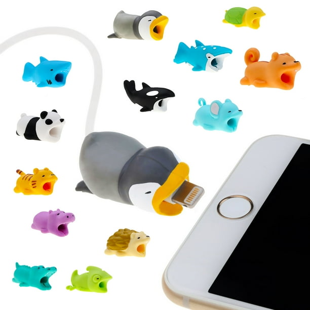 Cable Bites Various Animal Shapes Prevents Breakage Protects iPhone Lightning Cord/ Cable Accessory Available in 12 Amazing Styles Cable Bites Various Animal Shapes Prevents Breakage Protects iPhone Lightning Cord/ Cable Accessory Available in 12 Amazing Styles