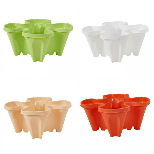 4 Jardineras Verticales para Jardín, Maceta para Plantar , Patio de Cocina para Flores Baoblaze Macetas