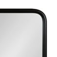 thumbnail image 4 of Kate and Laurel Estero Modern Radius Rectangle Mirror with Shelf, 18 x 30, Black, Chic Industrial Iron Mirror with Durable Shelf for Storage and Display, 4 of 9