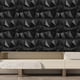 thumbnail image 3 of 6 paneles de pared de PVC negro texturizados 3D para sala de estar, decoración de pared autoadhesiva para el hogar, la oficina, el hotel y el dormitorio, 3 of 7