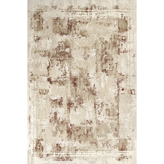 Beige Abstract Area Rugs for Living Room Washable Rugs Boho Moroccan Area Rug Soft Neutral Geometric Bohemian Carpet Distressed Indoor Rug for Bedroom Dining Room Office Foldable Nonslip Rug