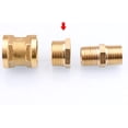 thumbnail image 1 of 4 Piezas Racor Unión Rosca Hembra 25mm x 20mm Racor Reductor Latón Racor Roscado Macho para Industria y Hogar LingWen 8390612327735, 1 of 1