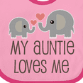 thumbnail image 4 of Inktastic My Auntie Loves Me Boys or Girls Baby Bib, 4 of 4