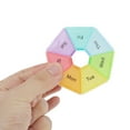 thumbnail image 5 of Unique Bargains 1 Pc Pill Case 7 Grid Colorful Pill Box White Colorful, 5 of 6