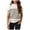 White, variant on T-Shirt Femme Striped Neck Vest Casual Sleeveless Cap Sleeve Ribbed Knit Pullover Tank Tops Shirts Women White M