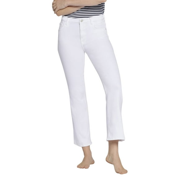 Current/Elliott womens  The Boulevard Crop Boot Optic White Crop Boot Jean, 24