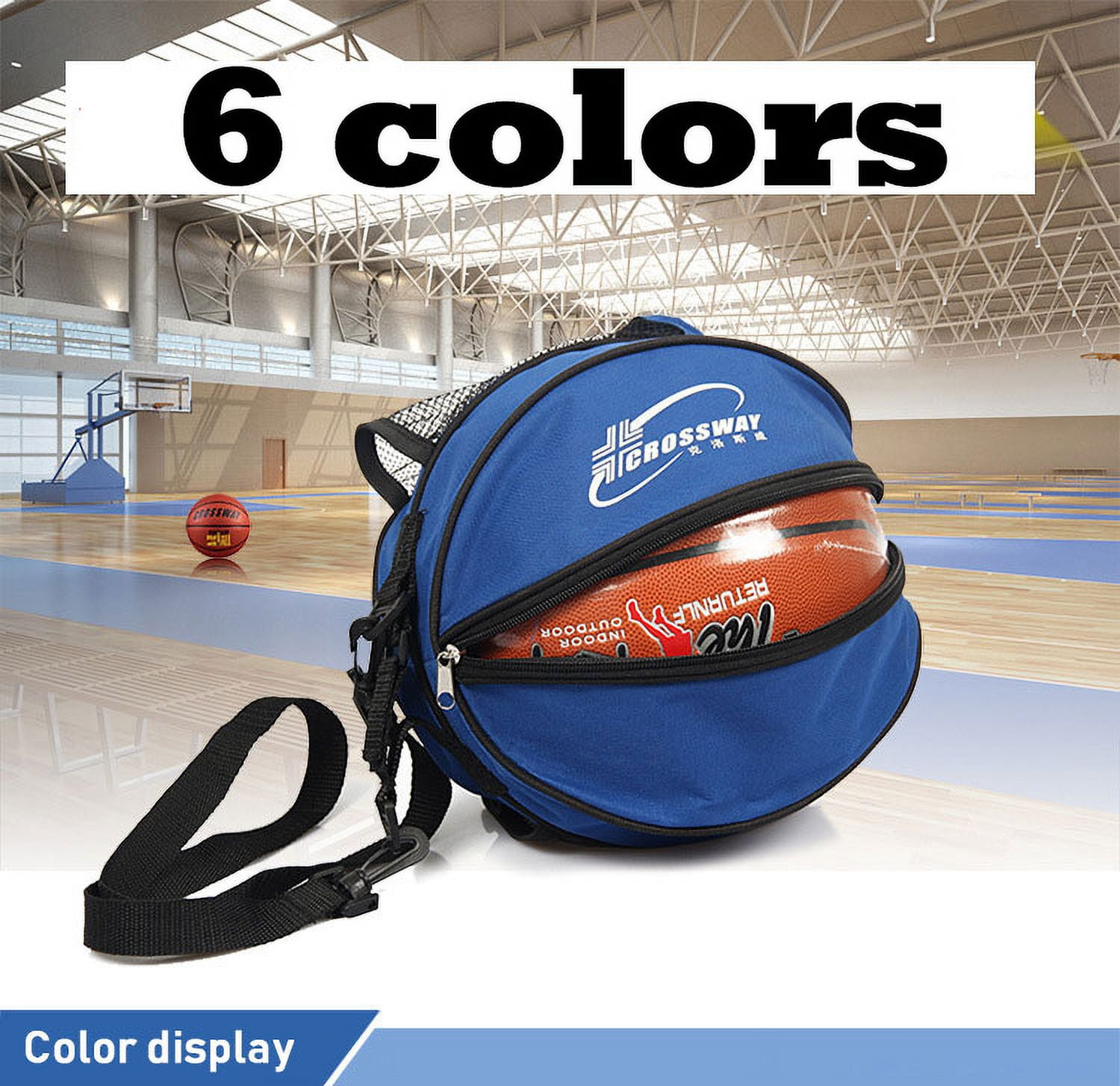 Xelfly Basketball Backpack with Ball Compartment - Sports Equipment Bag for Soccer Ball, Volleyball, Gym, Outdoor, Travel, Schoo