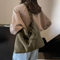 thumbnail image 6 of Leodye 1PCS Large Capacity Canvas Tote Bag, Women Multi-purpose Shoulder Crossbody Bag, Casual Handbag for Work School Travel Shopping -17.32 × 12.99 × 6.29 in, 6 of 6