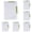 Green*5, variant on Report Covers with Sliding Bar, 1Pcs Clear Plastic Presentation Folders Resume Portfolio Folder A4 Letter Size for Documents Presentation Office Home Organizer Binder(White)