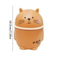 Sakupycq Desktop Trash Can With Lid Mini Lid Cartoon Shape Cute Small