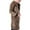 Khaki, variant on Men's Fluffy Faux Fur Coat Winter Long Jacket Overcoat Parka Outwear Yellow
