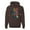 Brown, variant on Colorful Cat Portrait | Cat Lover Owner | Dean Russo Art Animal Lover Unisex Hoodie Sweatshirt, Fuschia, XL