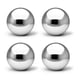 thumbnail image 1 of Bola de observación de acero inoxidable, esfera de jardín reflectante de bola hueca pulida con espejo, bolas flotantes sin costuras (10 cm x 4 piezas), 1 of 5