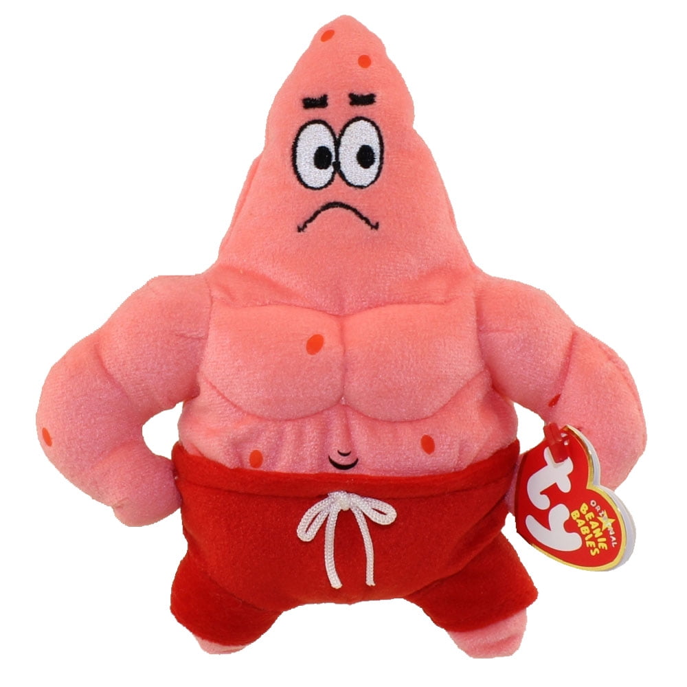 TY Beanie Baby - PATRICK STAR ( MUSCLE MAN STAR ) (7 inch) - Walmart.com - Walmart.com