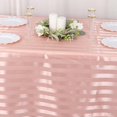 thumbnail image 6 of Efavormart 90"x132" Dusty Rose Satin Stripe Seamless Rectangular Tablecloth, 6 of 11