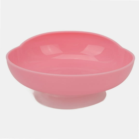 Round Spillproof Scoop Plate,Elderly Care Spill‑Proof Dish with Suction Cup Base Disabled Non‑Slip Tableware for Independent Eating