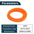 thumbnail image 4 of Manguera de vacío de silicona Unique Bargains para línea de vacío automotriz naranja 7FT 1/8" 3mm ID 2mm Grosor 1 Pc Alta temperatura 130PSI Presión máxima para aire y agua, 4 of 6