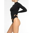 thumbnail image 2 of KelaJuan Women's Spring Autumn Basic Tops Long Sleeve High Neck Solid Color Slim Fit T-shirt, 2 of 5