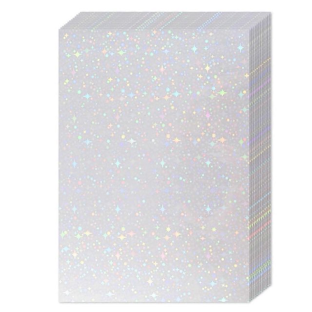 36 Sheets Holographic Sticker Paper,Holographic Laminate Sheets