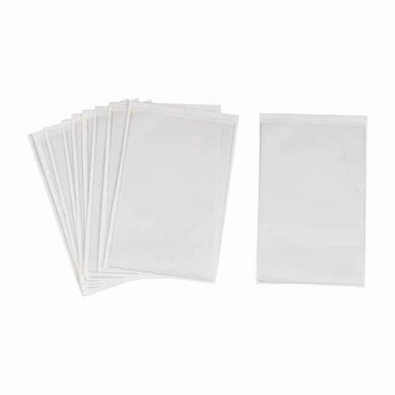 Brady Shop Envelope, Vinyl, 8 1/2 in H x 5 1/2 in W, Clear, 10 PK 81772