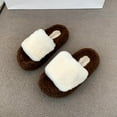 thumbnail image 4 of Cameland Women's Versatile Sweet And Cool Letter Thick Sole Height-Enhancing Multi-Color Fall And Winter Home Slippers, 4 of 9
