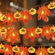thumbnail image 5 of Guirnalda de Luces de Calabazas, Decoración Otoñal, Realista, con Forma de Hojas de Arce Grandes. Luces Led de Otoño, Funcionan con Pilas, para Interiores y Exteriores, Decoración de Halloween., 5 of 7