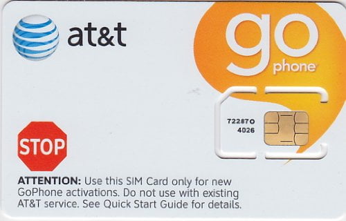 ATT Wireless GO Phone SIM Card 3G 2G / Edge | Walmart Canada