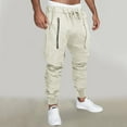thumbnail image 2 of Vedolay Sweatpants with Pockets Men Casual Pockets Drawstring Pants White,M, 2 of 5