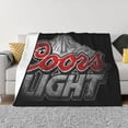 thumbnail image 5 of Coors Light Beer Flannel Blanket Funny Ultra-Soft Micro Warm Throw Blanket Fleece Blanket Interesting Gift 50"X40", 5 of 9