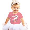 thumbnail image 3 of I'm 2 Birthday Shirt for Boys & Girls Happy Birthday to Me Unisex Toddler Tee Mauve Shirt 4T, 3 of 5