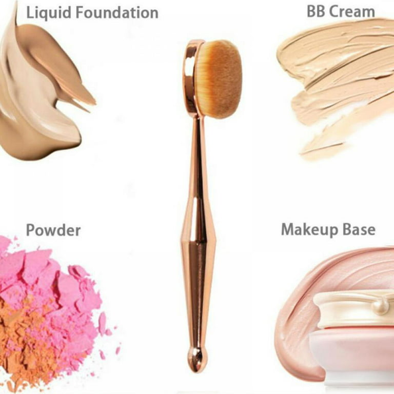 BeautyCoco Oval Toothbrush Makeup Brush Set Foundation Brushes