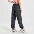 thumbnail image 4 of SWSMCLT Women's High Waisted Pants Jogger Comfy Drawstring Workout Summer Lightweight Sweatpants Joggers Gym Long Baggy Dark Grey Medium, 4 of 4