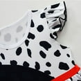 thumbnail image 5 of Girl Dalmatian Costume Polka Dots Dress w/Wig Gloves Mask for Halloween Dress up, 5 of 8
