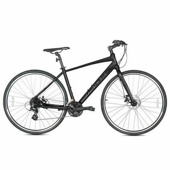 Tracer Bravery 700C 24 Speed Hybrid Aluminum Road Bike - Large-Matte Black