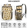 thumbnail image 3 of Travel Cooler Bag - White Sunflower Camping Beer Cooler Backpack with Bottle Opener- Waterproof Insulated Picnic Backpacks - Cooler Bag for Beach, 3 of 6