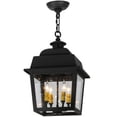 thumbnail image 3 of Meyda 139539 12 in. Square Stockwell Hanging Lantern Pendant, Wrought Iron Spectrum Clear Seedy, 3 of 5