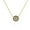 Yellow, variant on EDFORCE Stainless SteelWhite Blue CZ Evil Eye Protection Pendant Necklace, 18"