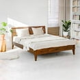 thumbnail image 3 of Acacia Emery Solid Wood Bed Frame With headboard Queen Caramel, 3 of 7