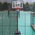 thumbnail image 2 of Outdoor Basketball Hoop Stand, Sesslife 4.8-10ft Height Adjustable Portable Basketball System w/Wheels & 43.3 Inch Shatterproof Backboard for Court Backyard, Black&Clear, 2 of 14