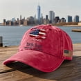 thumbnail image 2 of United States 250th Anniversary Hat Adjustable Retro Distressed Cap 1776-2026 Commemorative Patriotic Hat USA 250 Merchandise,Red, 2 of 5