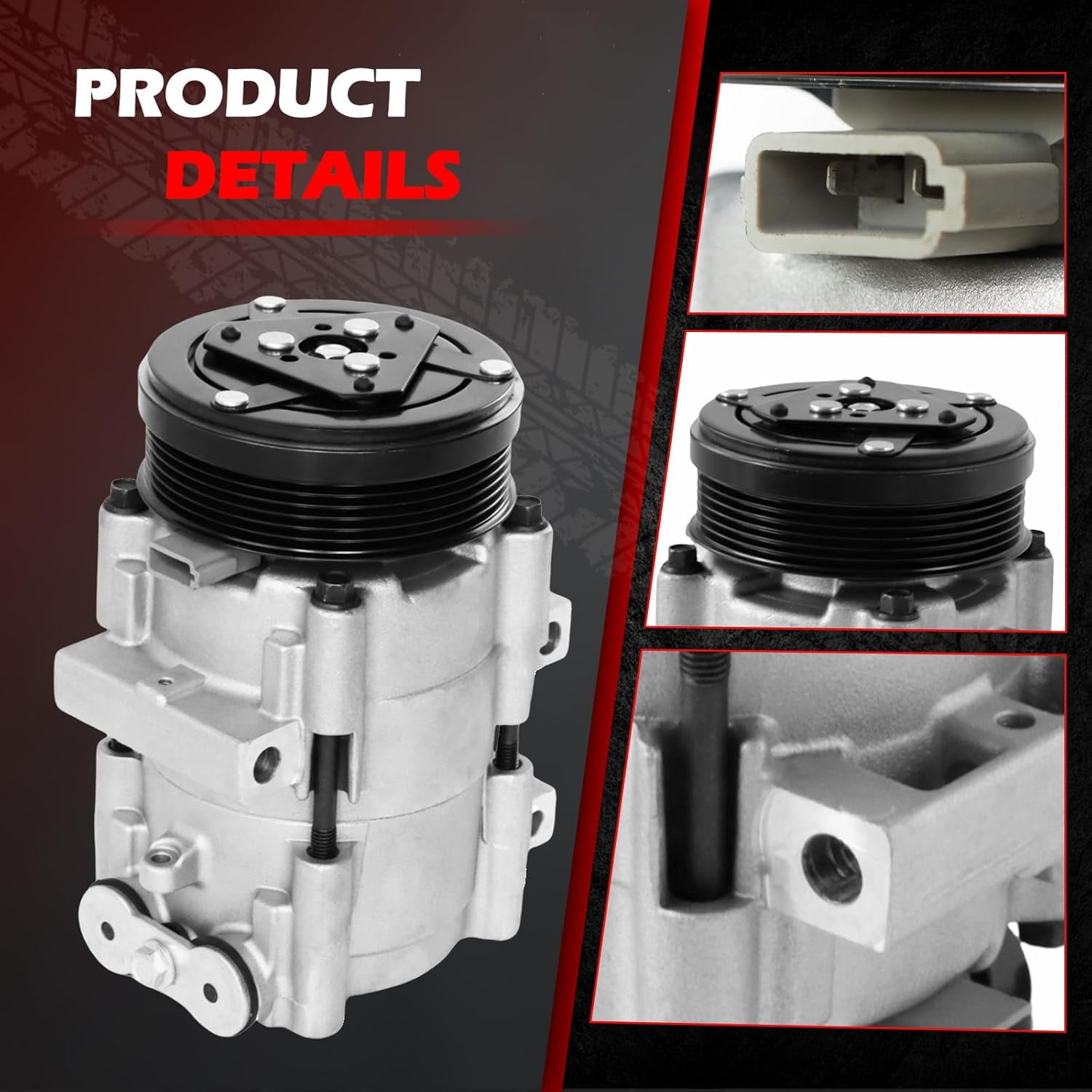 FIWARY AC Compressor Fits for Ford F-150 F-250 F-350 F-450 1997-2004 4.2L/4.6L/5.4L CO 101290C