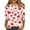 Red_ED30, variant on Valentine Shirts for Women 2026 3/4 Sleeve Love Heart Tunic Tops Crewneck Plus Size Casual Cute Spring Valentines Clothes Hot Pink 2XL