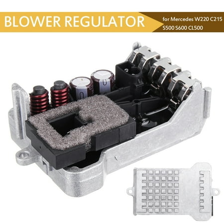 Sell!!!! Lastest Silver + Black Metal A/C Blower Regulator Blower Adjustment Device Fits Mercedes W220 C215 S500 S600 CL500