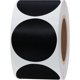 thumbnail image 1 of Etiquetas redondas, negro, 500 etiquetas adhesivas por rollo (negro), 1 of 4