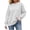 A White, variant on Womens Oversized Crewneck Sweatshirt | Soft Fleece Lined Long Sleeve Pullover, Loose Casual Fit, Workout Lounge Wear Daily Airport Outfits, 2026 Fall Winter Fashion Khaki S