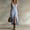 Blue, variant on Women's Sleeveless Button Front Midi Dress with Side Slit